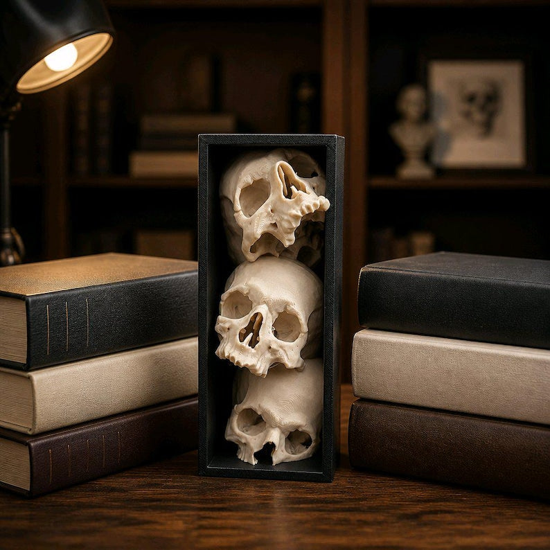 🔥49% Off Last Day - 💀Pile of Skulls Book nook